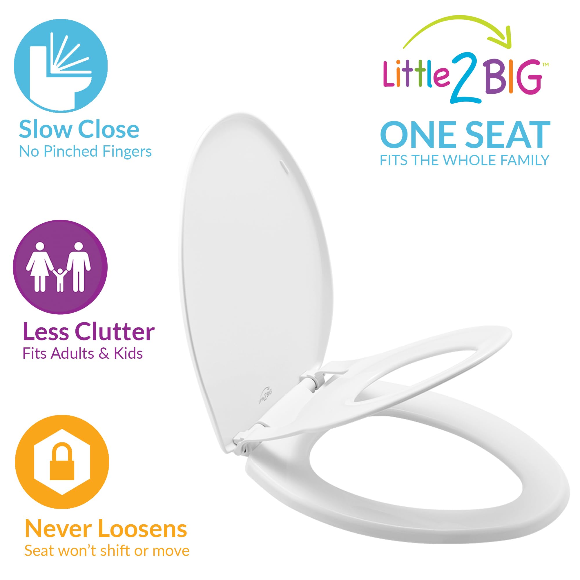 Mayfair Little2Big asiento abierto con asiento infantil integrado listo para usar con seguridad