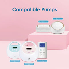 Maymom conector instalado en botella Spectra, ayuda a usos con bombas Spectra