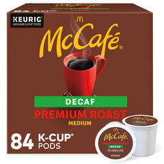 McCafé caja frontal 84 cápsulas mostrando cantidad y marca