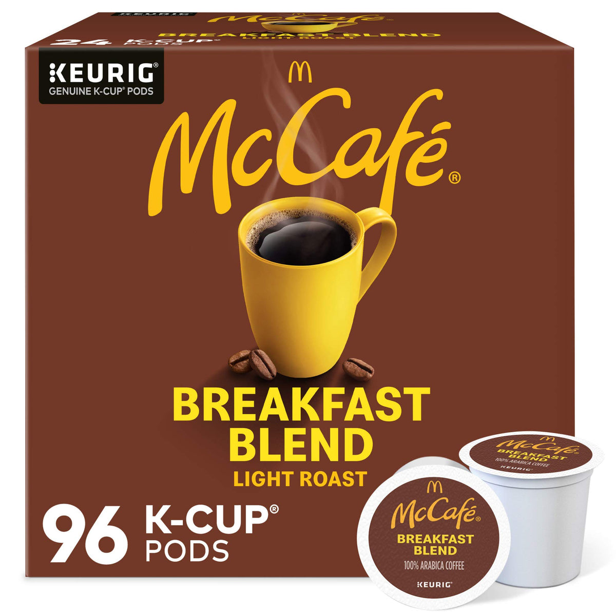 McCafé caja frontal con diseño y ventaja conveniencia