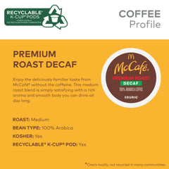 McCafé close-up of a K-Cup pod top highlighting single-serve design