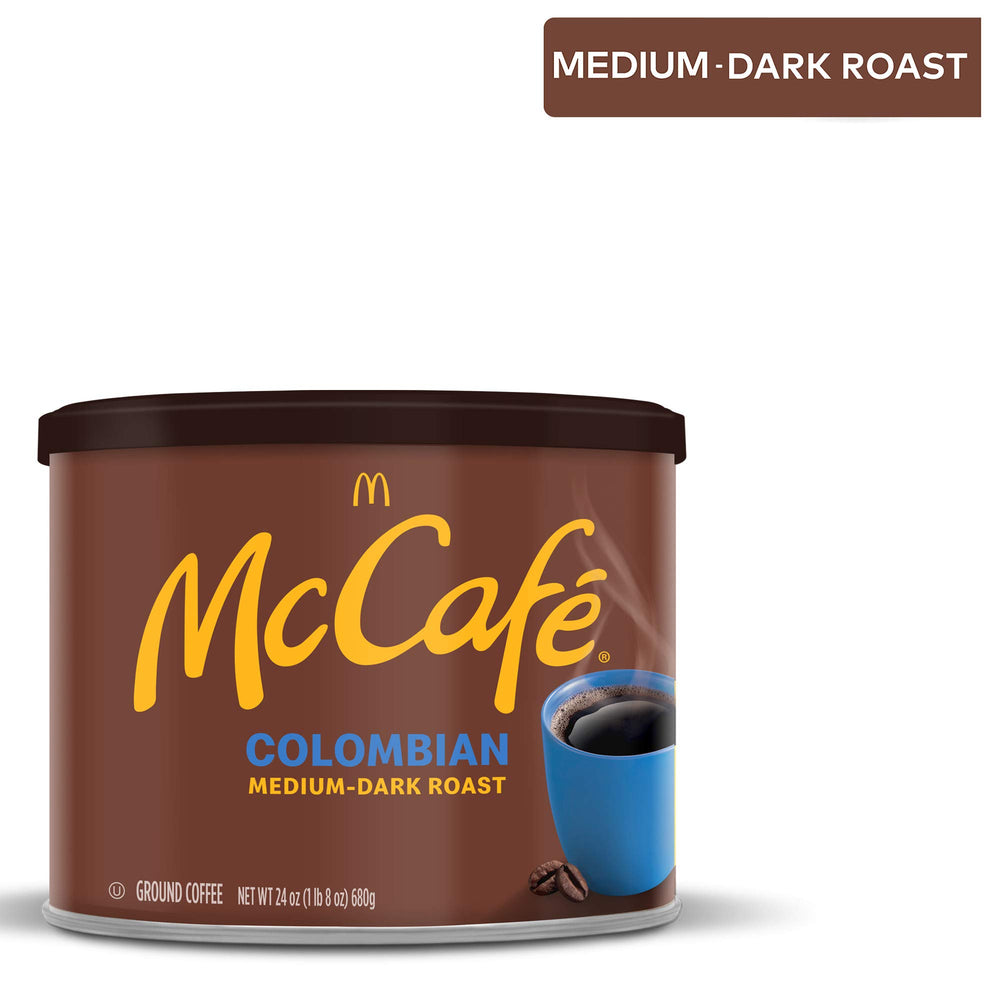 McCafe taza humeante de café listo, disfrute inmediato en casa