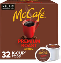 McCafé frente del empaque mostrando 32 cápsulas y conveniencia