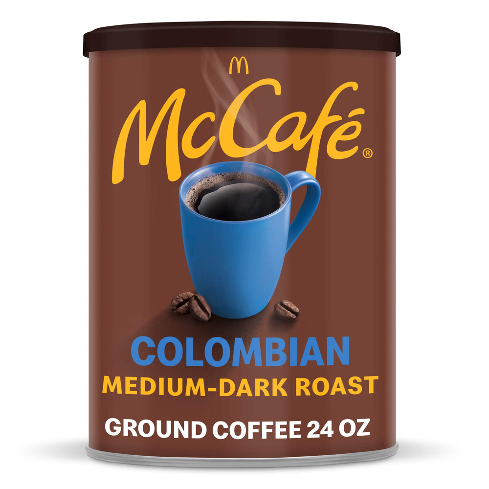 McCafe lata frontal 24 oz mostrando sello y conservación del sabor