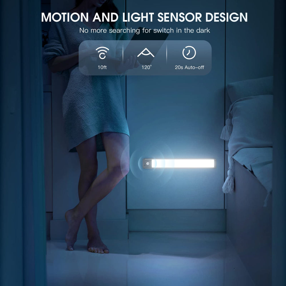 MCGOR sensor de movimiento activando luz en escalera para mayor seguridad