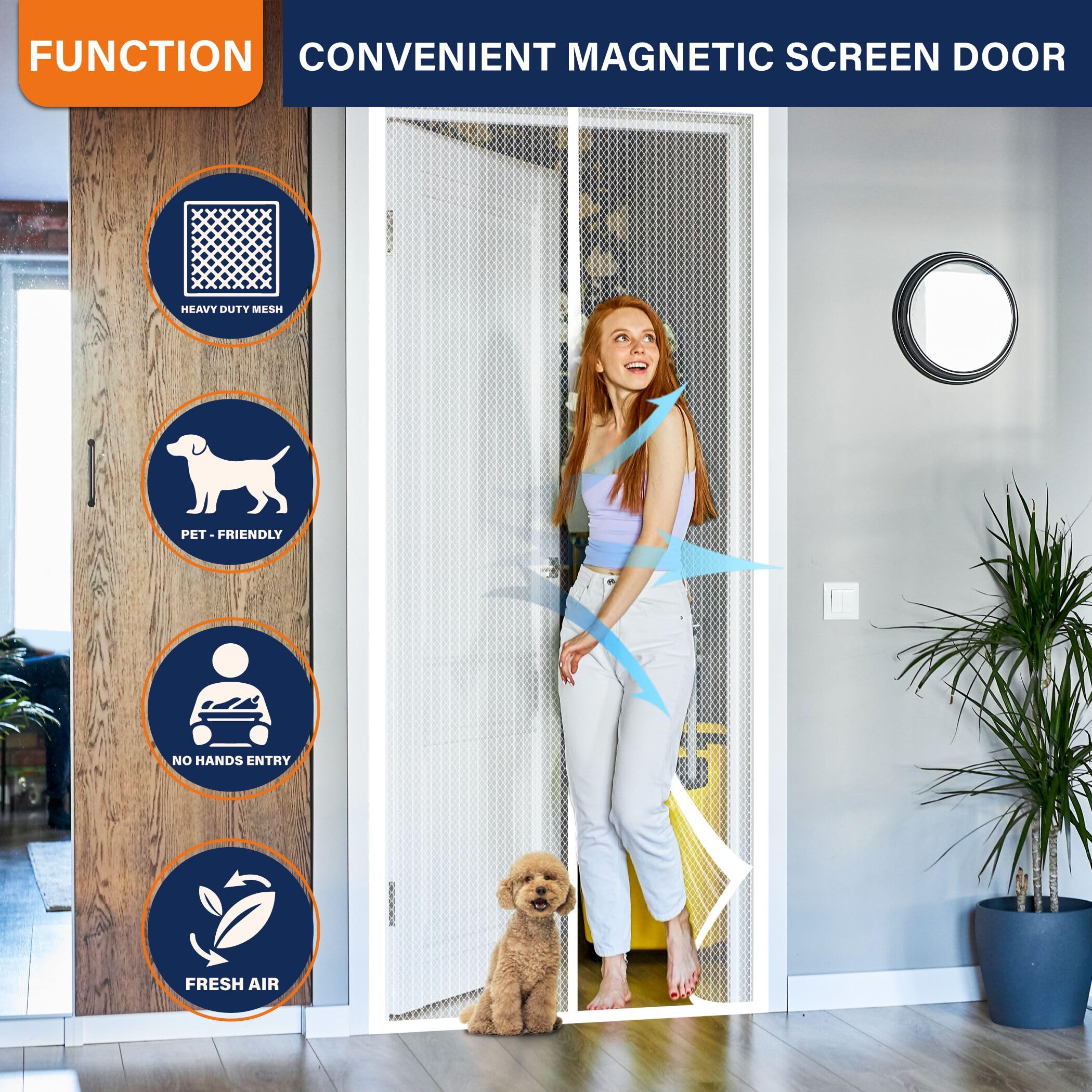 Mdavo accesorios y cinta autoadhesiva incluidos para instalación fácil