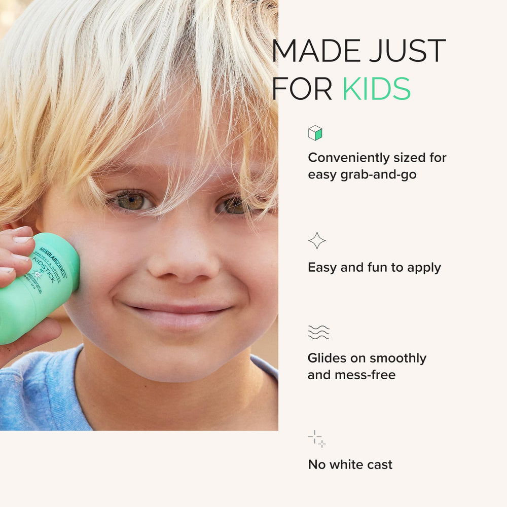 MDSolarSciences KidStick empaque y etiqueta con información clara