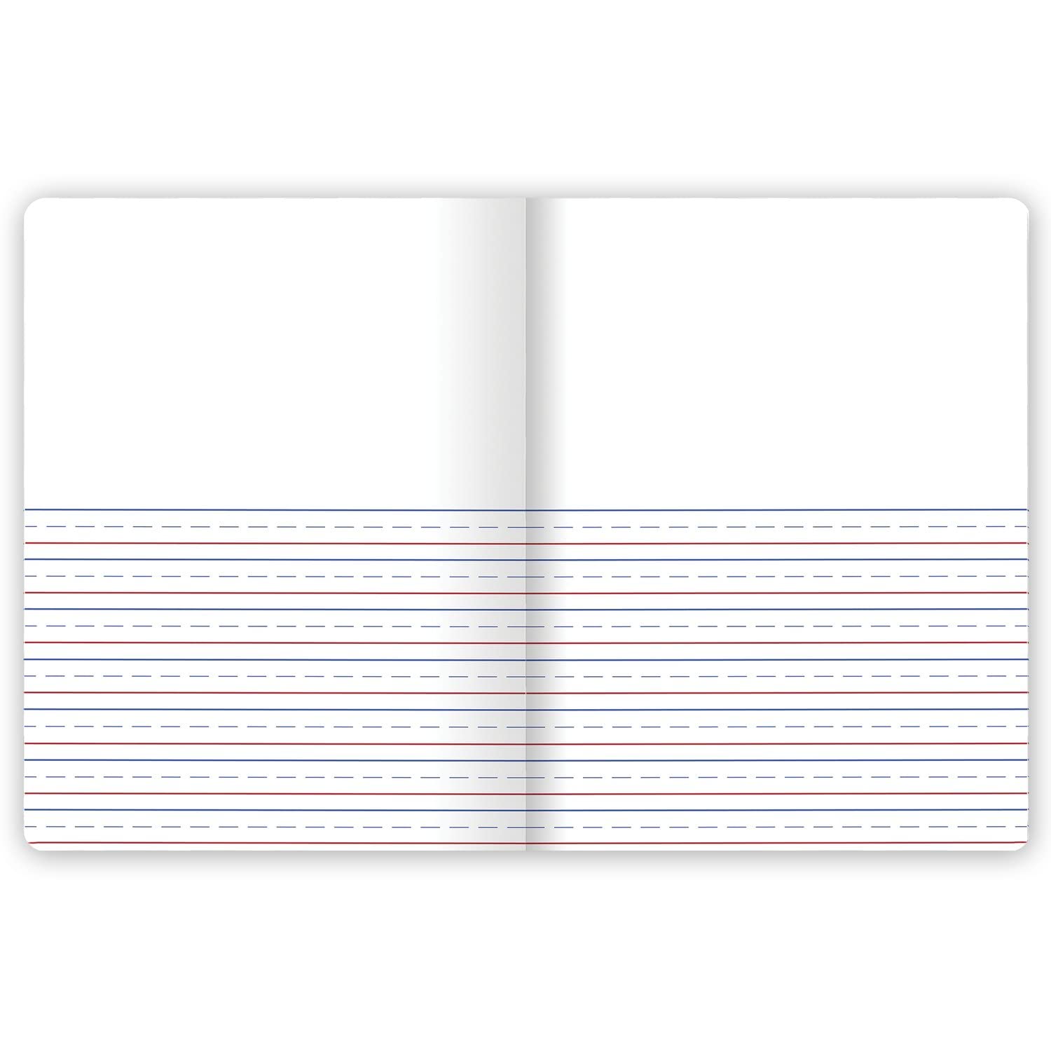 Mead mitad superior en blanco para dibujar y estimular creatividad
