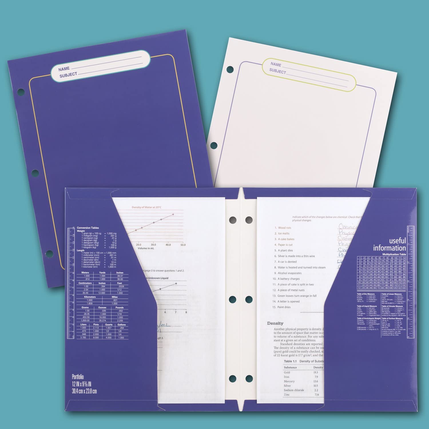 Mead Trapper Keeper cierre de gancho y lazo que mantiene todo contenido