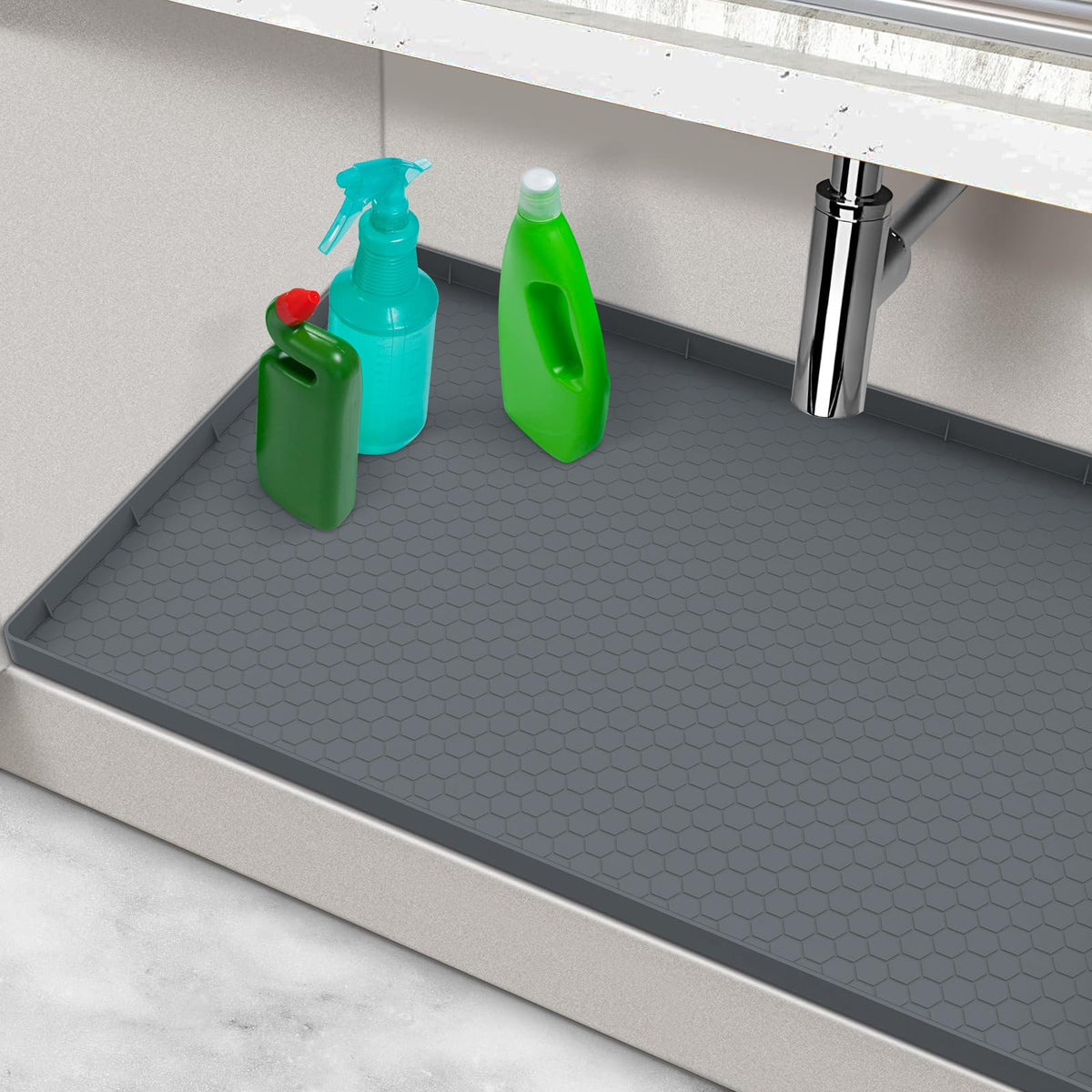 MECHEER tapete frontal en empaquetado que protege muebles del fregadero