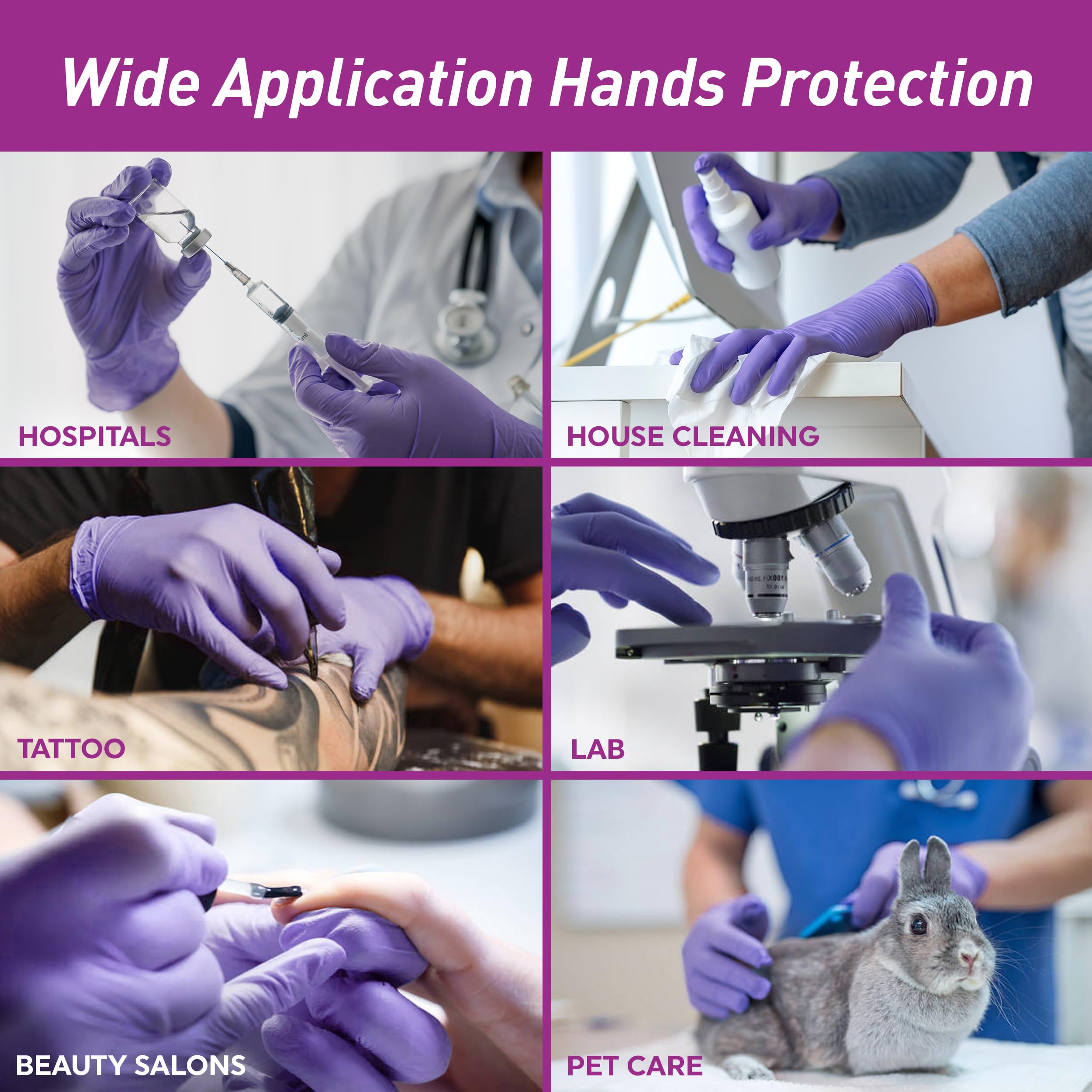 MED PRIDE guantes en ambiente profesional ilustrando uso clínico y limpieza