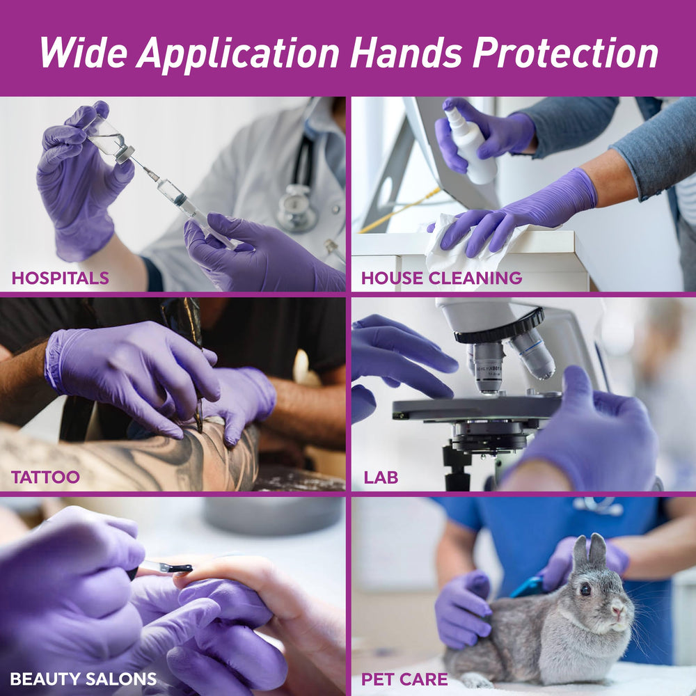 MED PRIDE guantes en ambiente profesional ilustrando uso clínico y limpieza