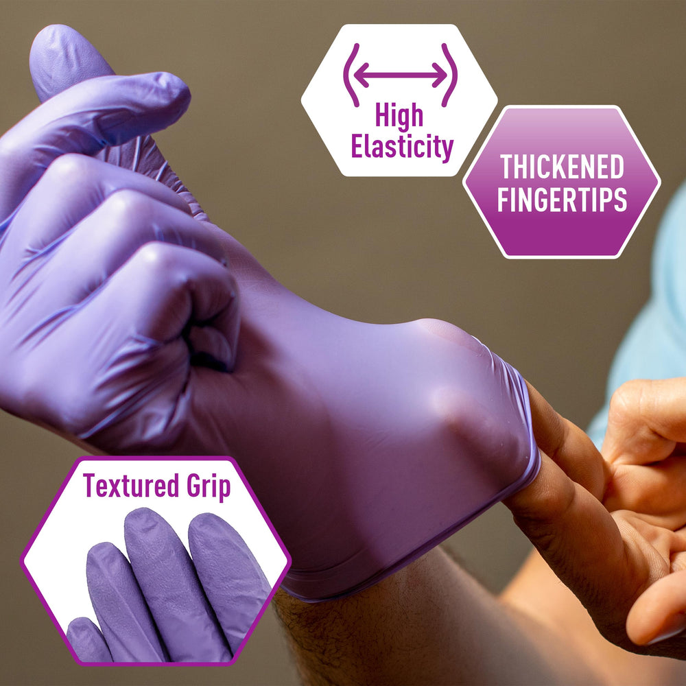 MED PRIDE comparación de tamaño con mano para visualizar la talla Large