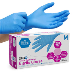 MED PRIDE empaque frontal caja 200 que muestra marca y talla M