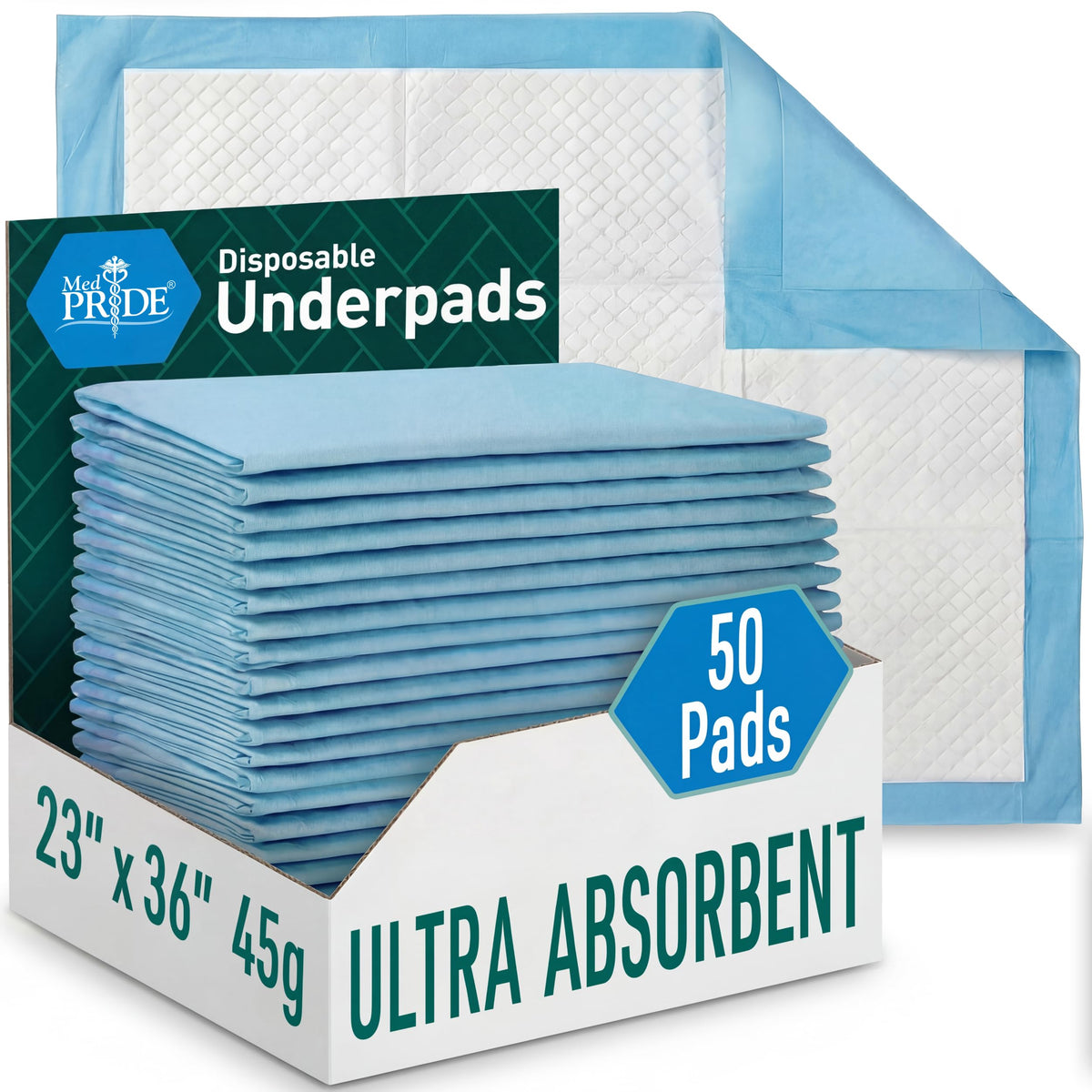MED PRIDE empaque frontal mostrando paquete y cantidad, protección inmediata