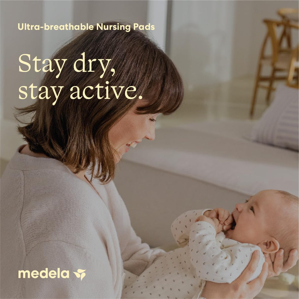Medela vista detalle del núcleo triple que ofrece alta absorción y seguridad