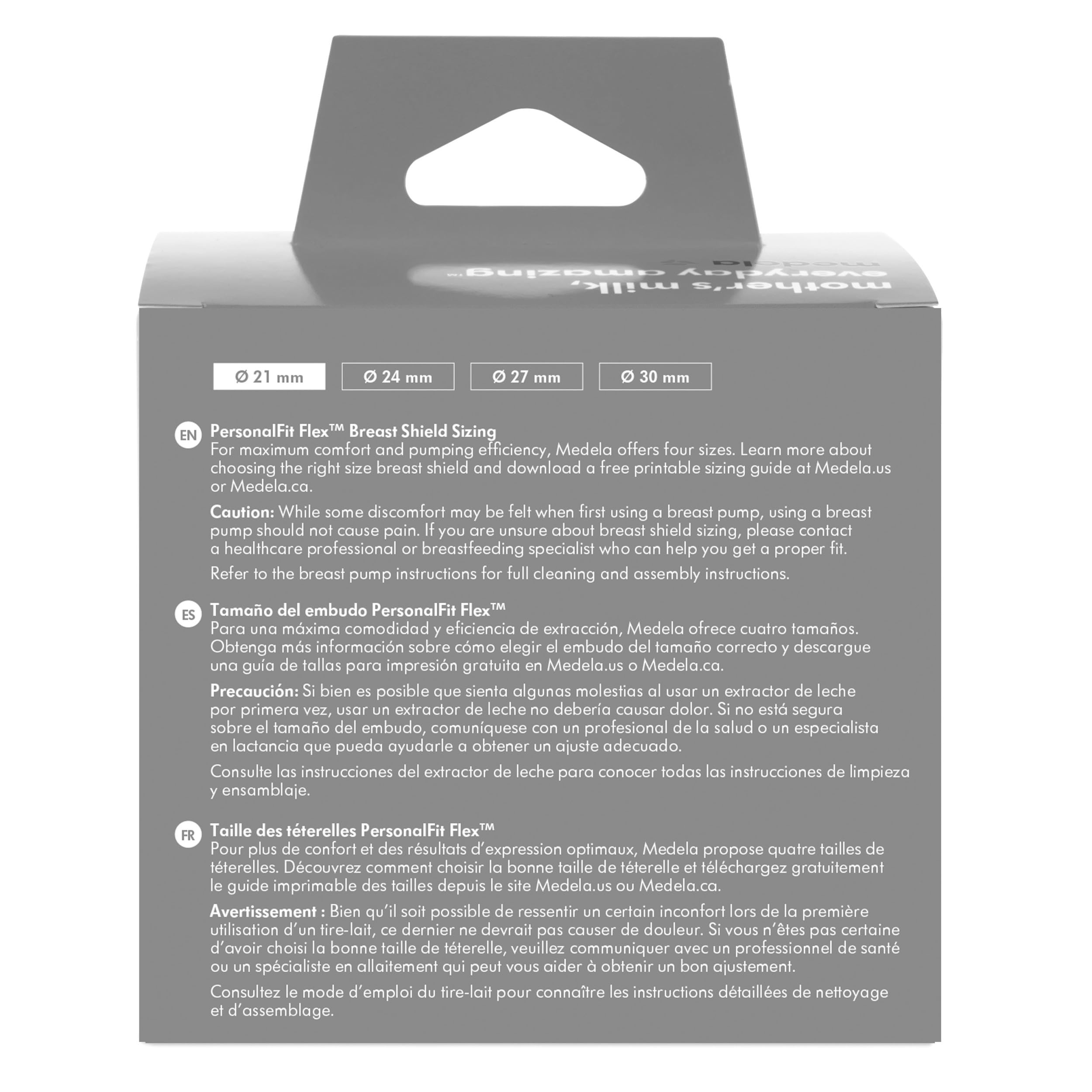 Medela PersonalFit Flex instalada en extractor Medela ilustrando uso eficiente