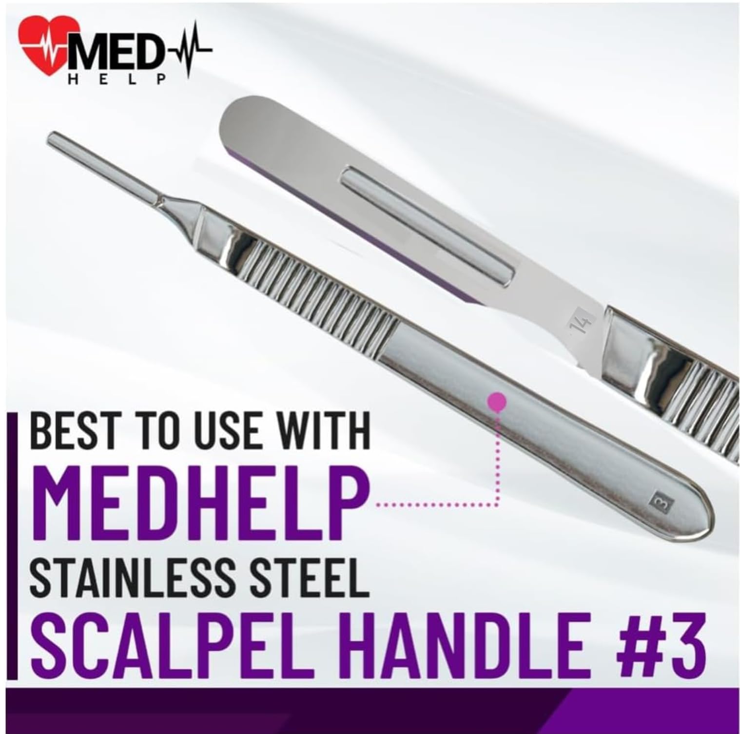 MedHelp cuchillas con tapas protectoras listas para almacenamiento seguro
