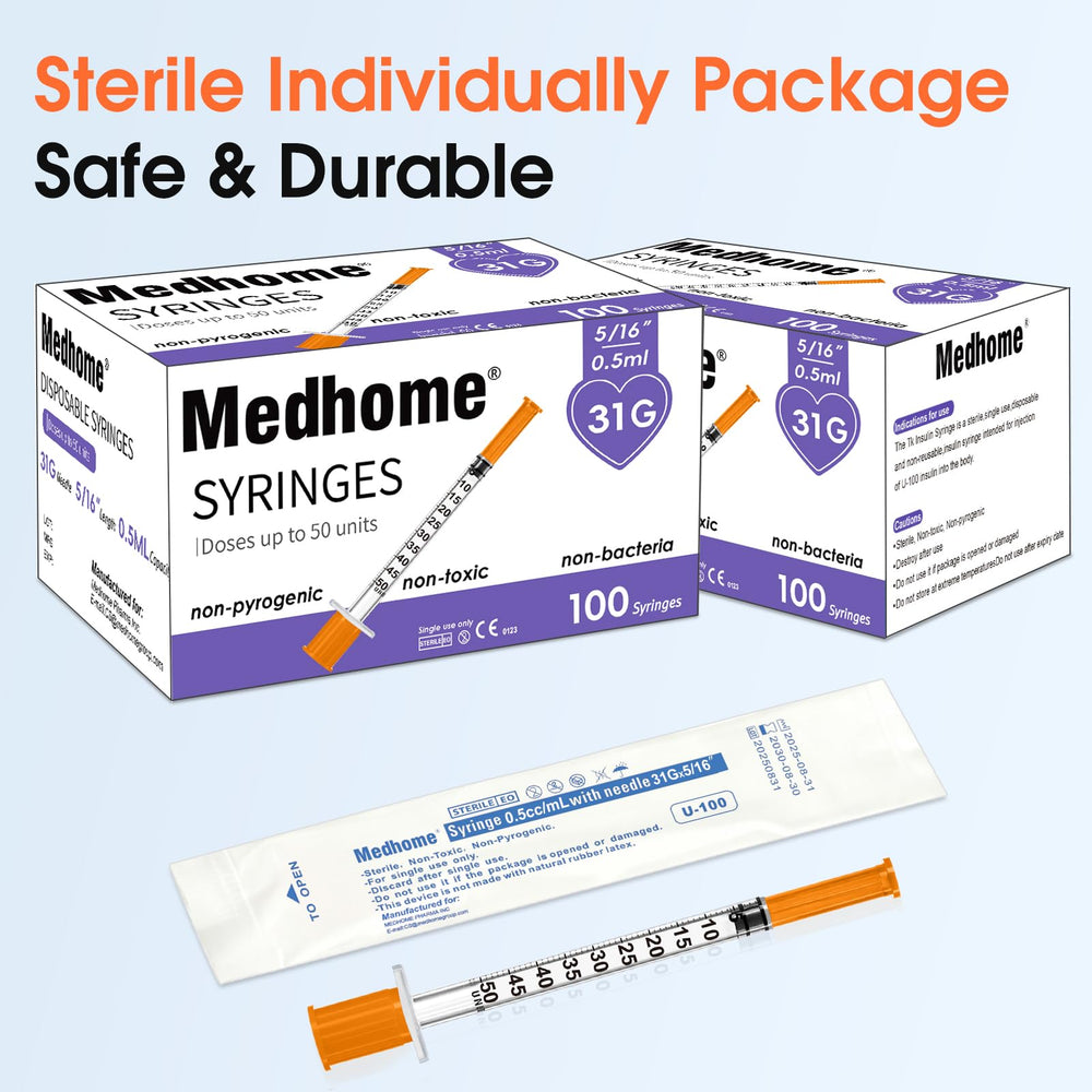 Medhome jeringa en uso de laboratorio para pequeñas dosificaciones controladas