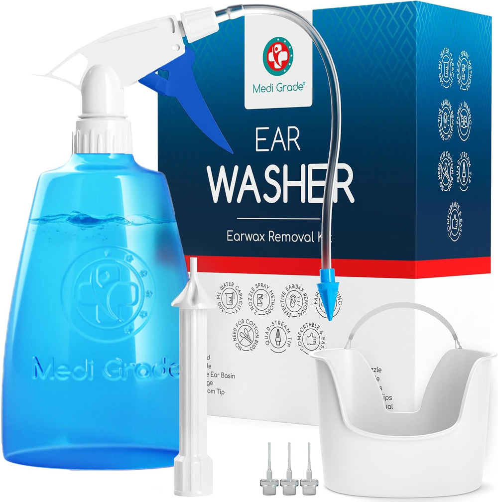 Medi Grade envase frontal 300ml mostrando capacidad y diseño ergonómico