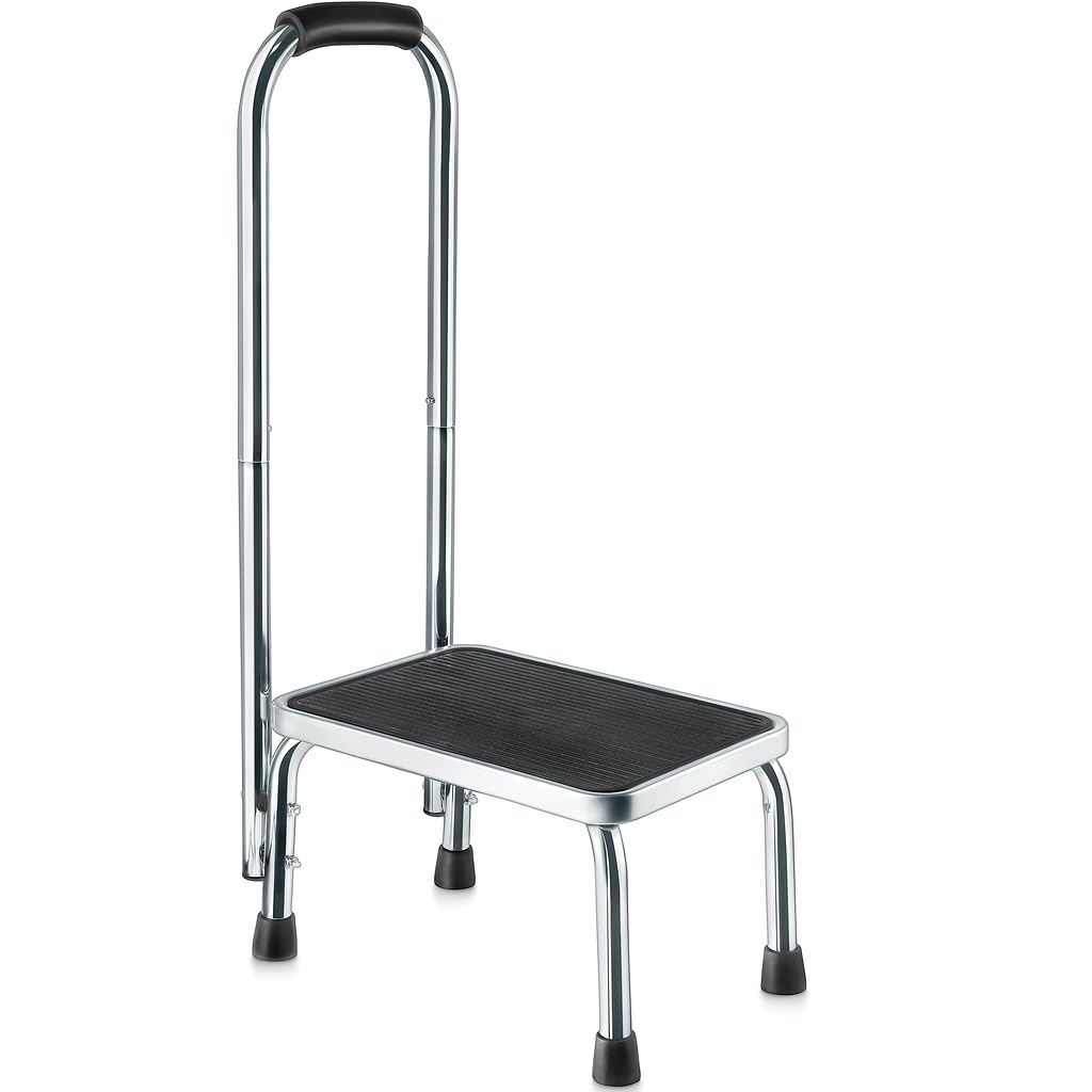 Medical king vista frontal del taburete con asidero, muestra estabilidad y diseño