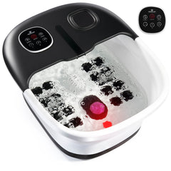 Medical king vista frontal del spa de pies mostrando controles y funcionalidad relajante