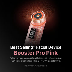 medicube Booster Pro detalle del cristal que facilita deslizamiento suave