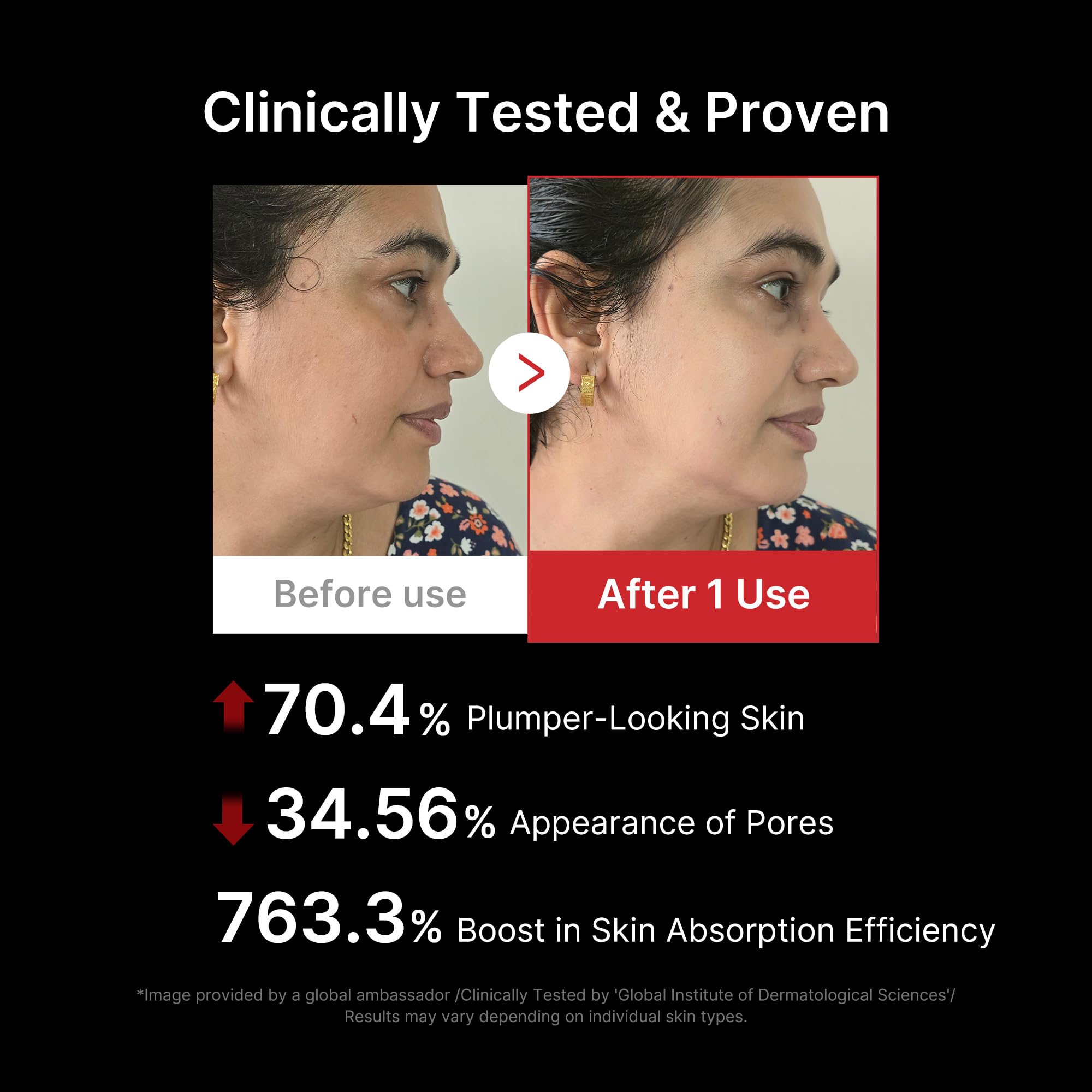 medicube booster pro usado con serum mostrando aplicación potenciadora de productos