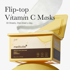 mascarilla medicube desplegada sobre fondo neutro, ajuste cómodo y uniforme