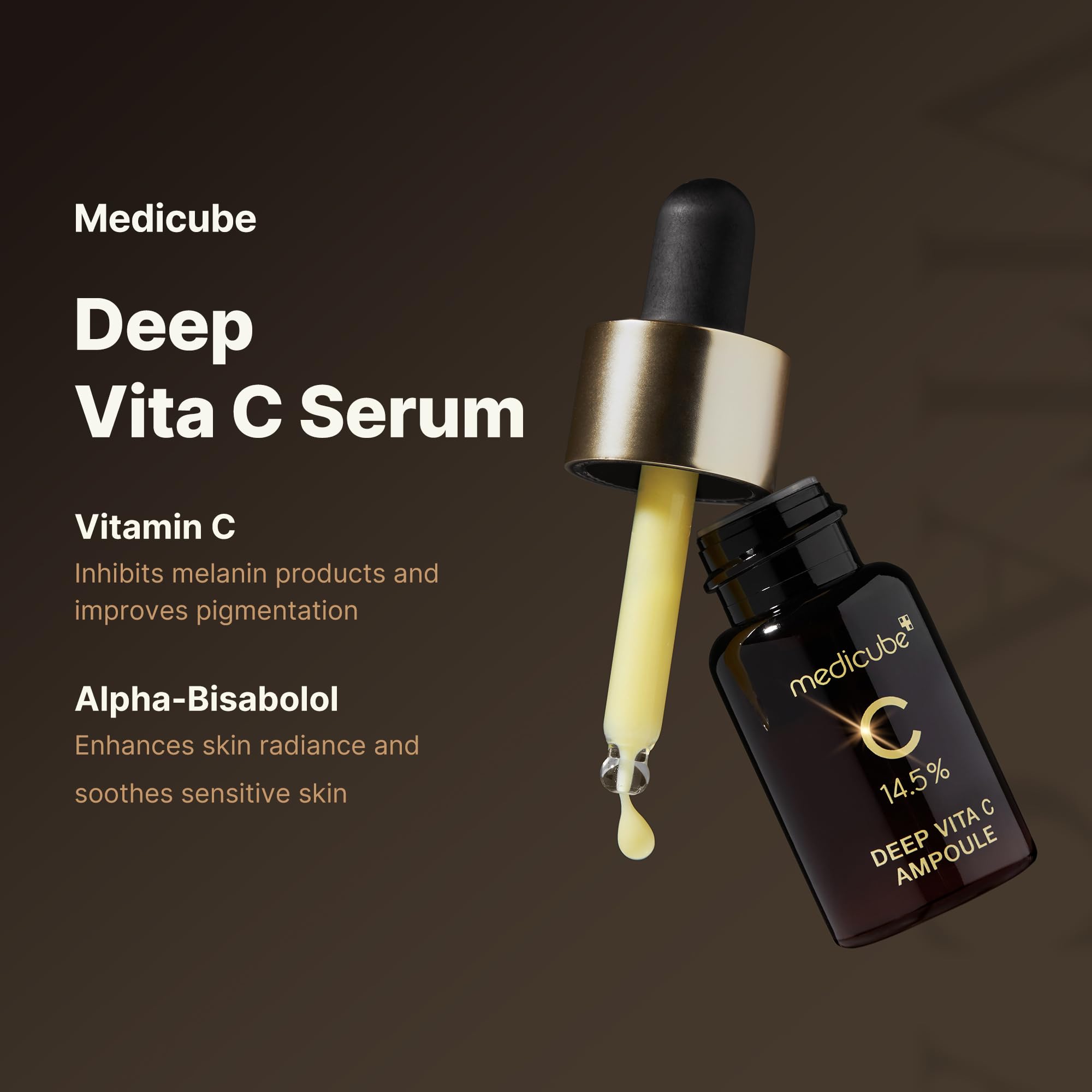 medicube aplicación del sérum en rostro para unificar tono y mejorar brillo
