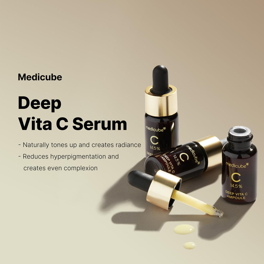 medicube textura del sérum en gotero, absorción rápida y sensación ligera