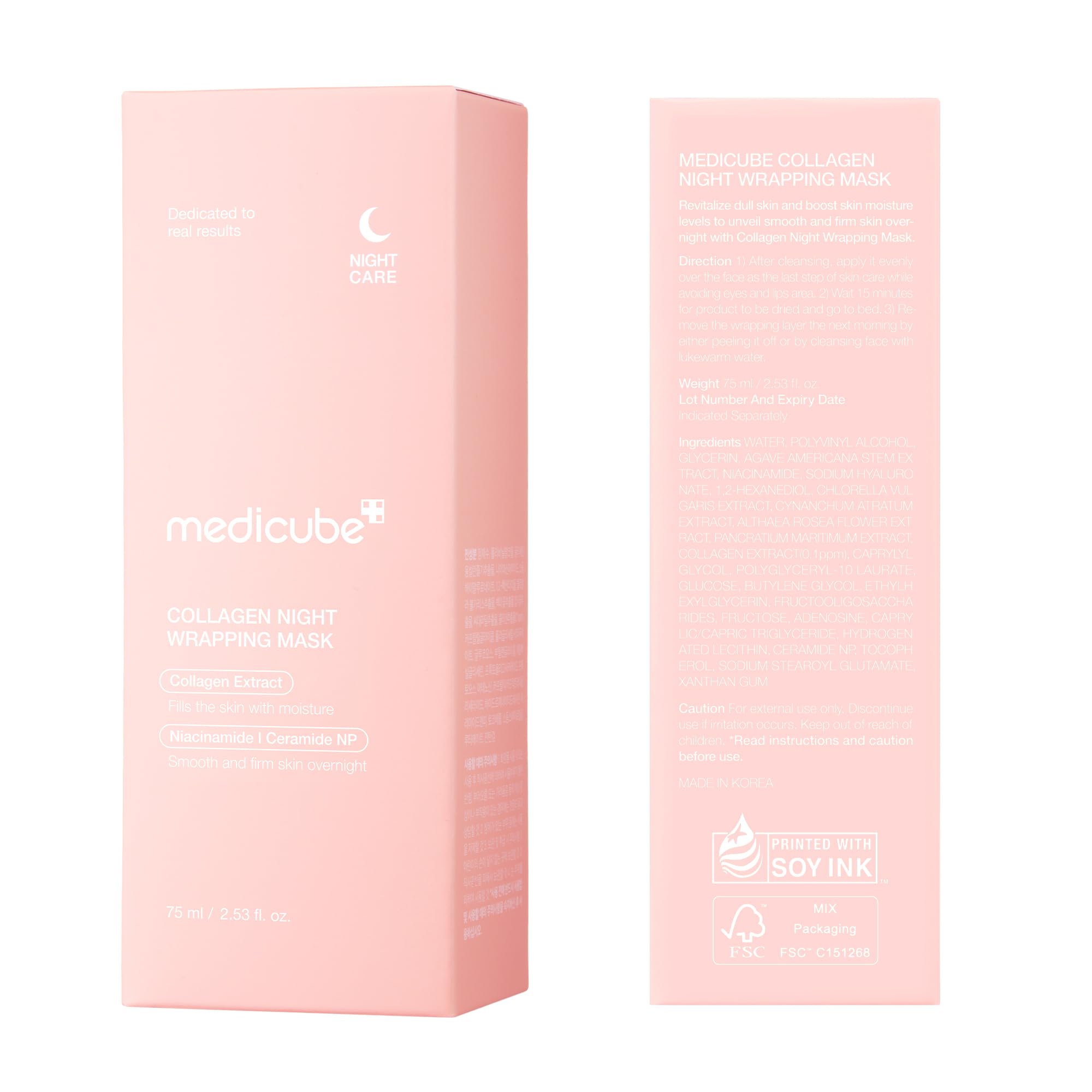 medicube primer plano de ceramida y colágeno que refuerzan elasticidad