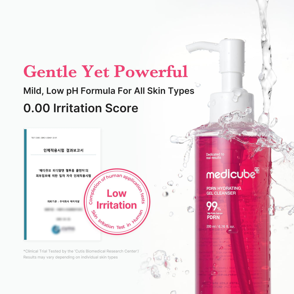 medicube primer plano de ingredientes como ceramidas y PDRN