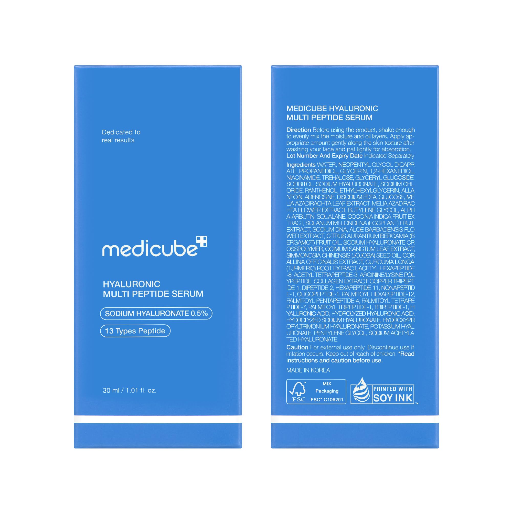 medicube gota del sérum destacando hidratación concentrada y efecto plump
