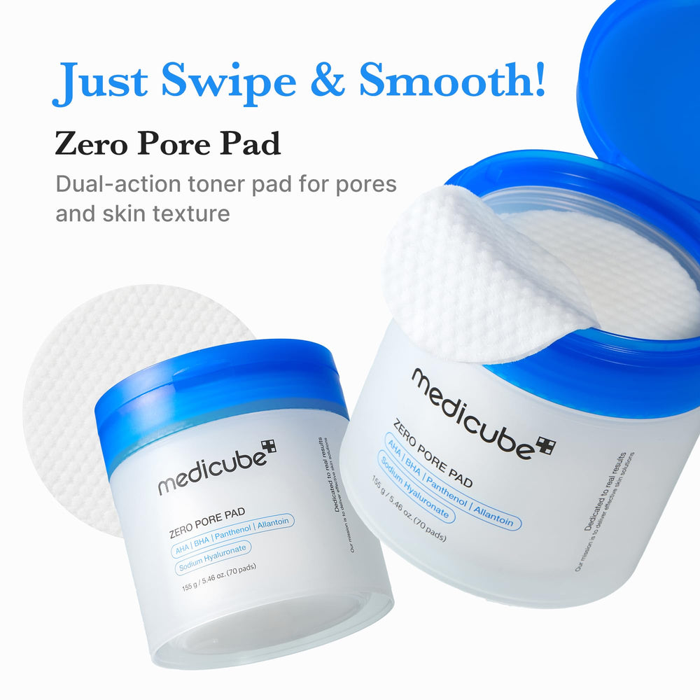 medicube detalle del lado grabado para exfoliación eficaz