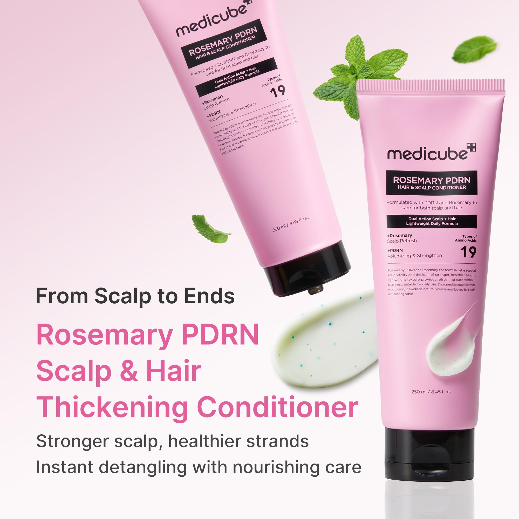 medicube detalle del envase y textura crema ligera beneficioso