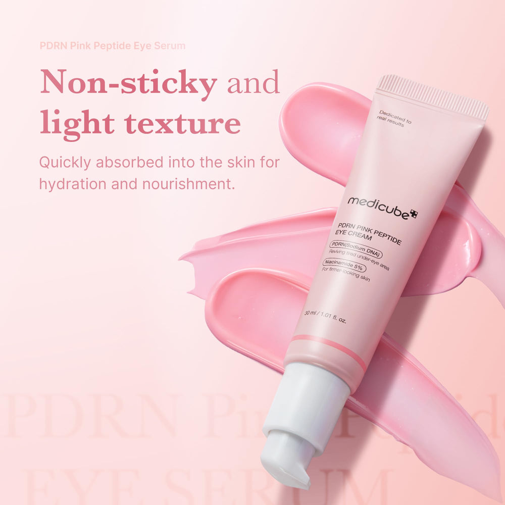 medicube etiqueta con ingredientes clave como Salmon DNA PDRN y retinol de alta pureza