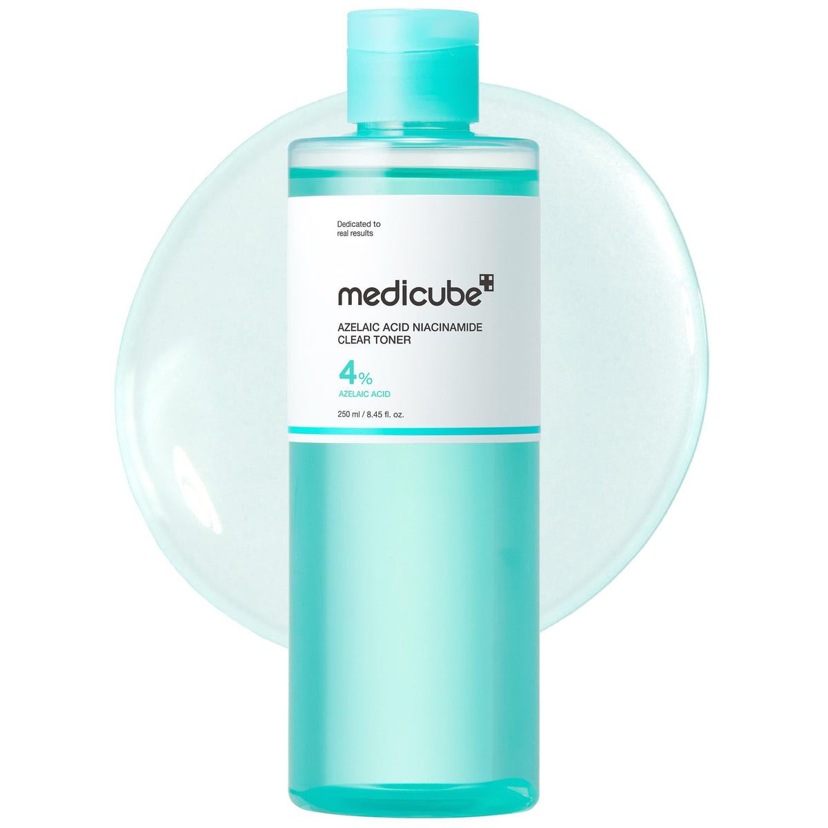 medicube botella frontal mostrando diseño y fácil identificación del tónico