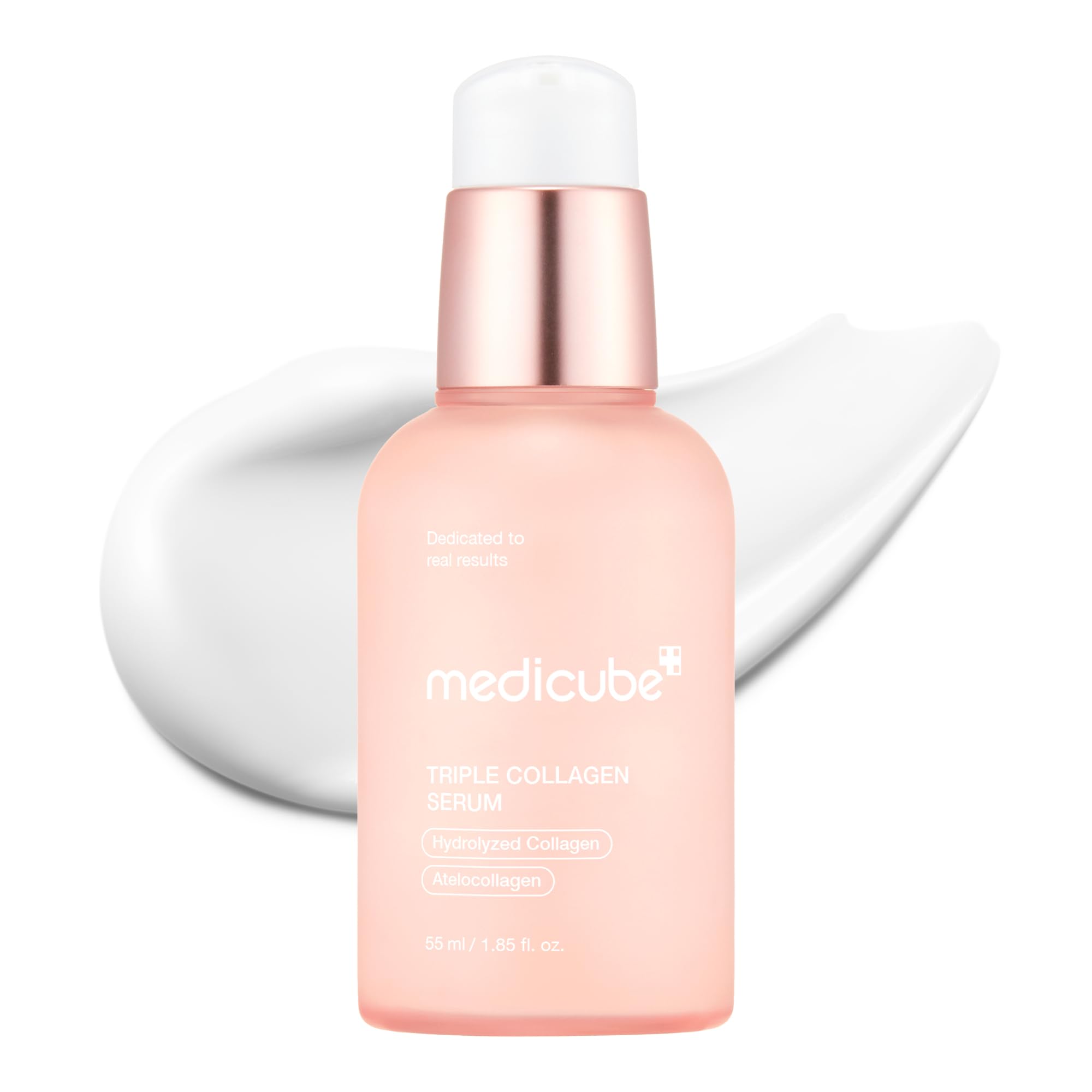 medicube frontal del envase mostrando diseño y dosificado beneficios estéticos