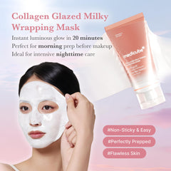medicube mascarilla extendida lista para formar el film de colágeno