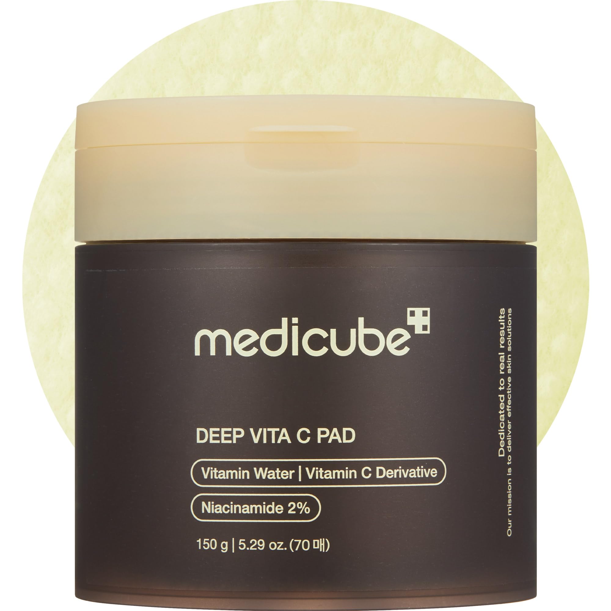 medicube envase frontal mostrando diseño y fácil apertura, conveniencia