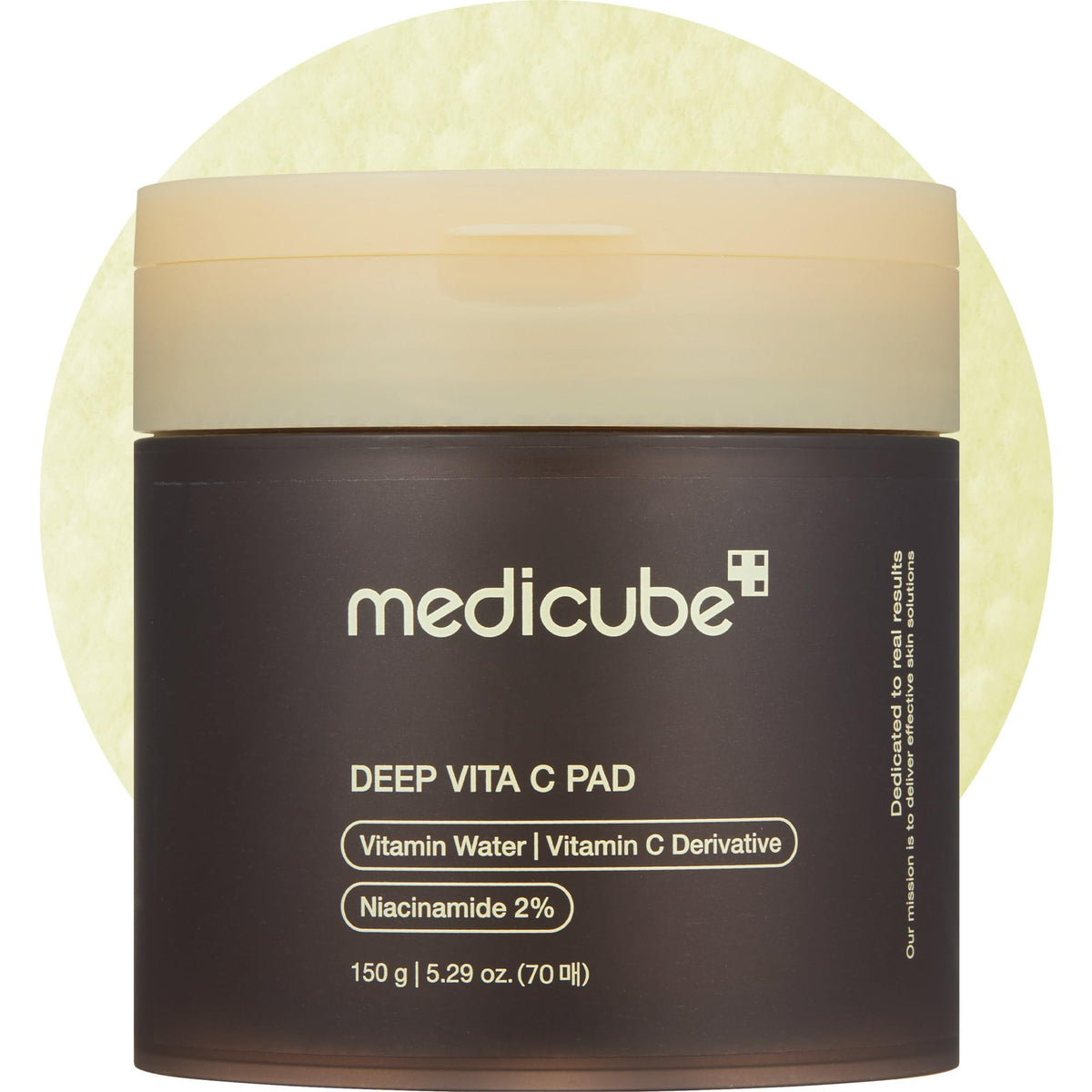 medicube envase frontal mostrando diseño y fácil apertura, conveniencia