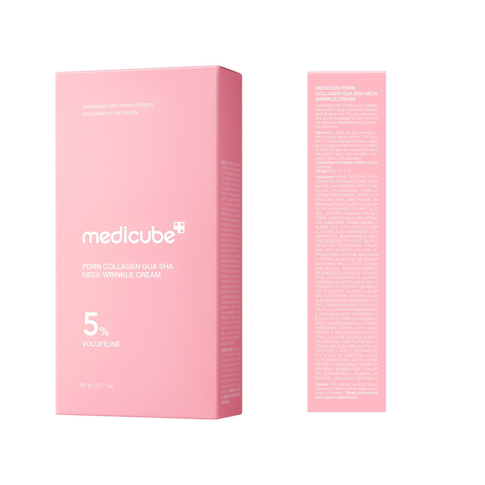 medicube caja y embalaje del producto, presentación lista para regalo