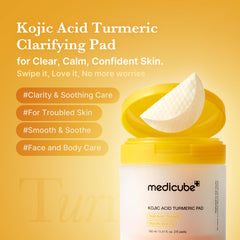 medicube primer plano textura de la toallita, fibra empapada y suave