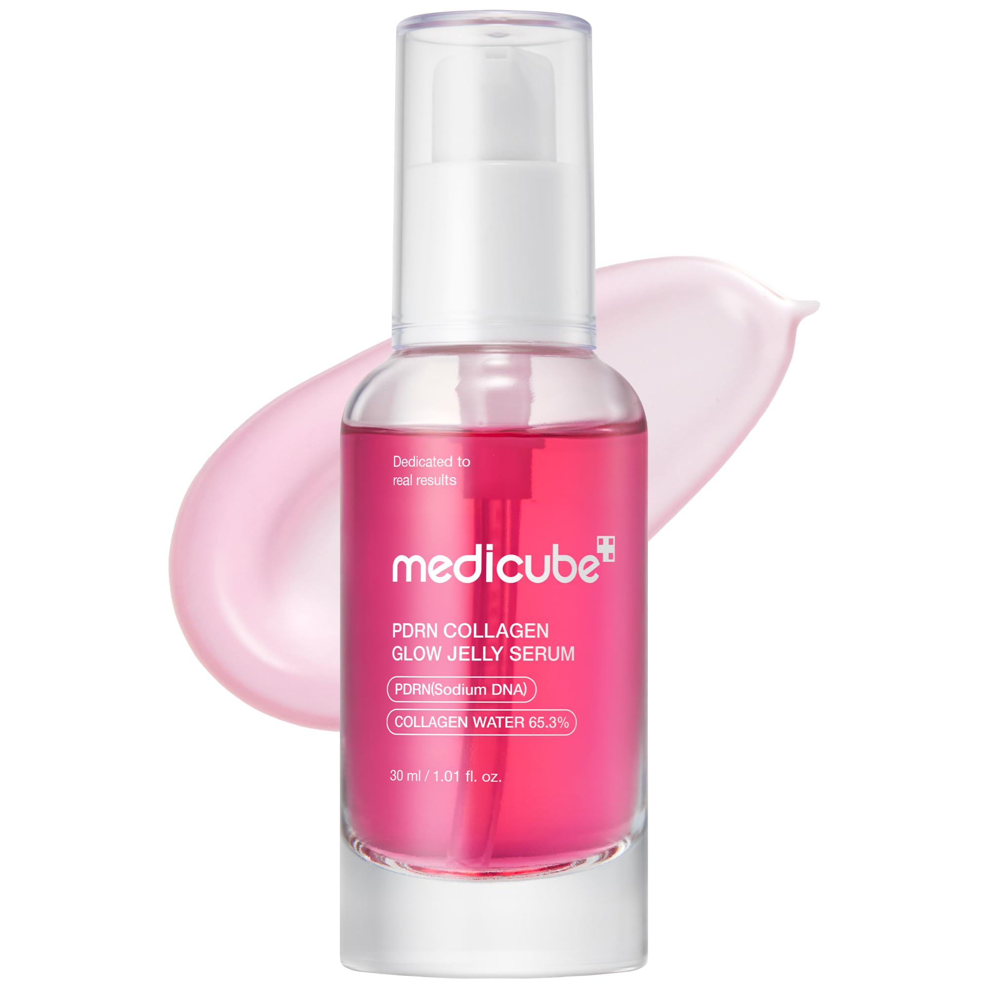 medicube frasco frontal del sérum gel con aspecto hidratante
