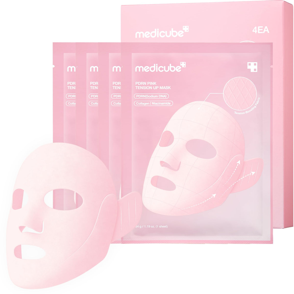 medicube empaque frontal mostrando la mascarilla y aporte de contorno