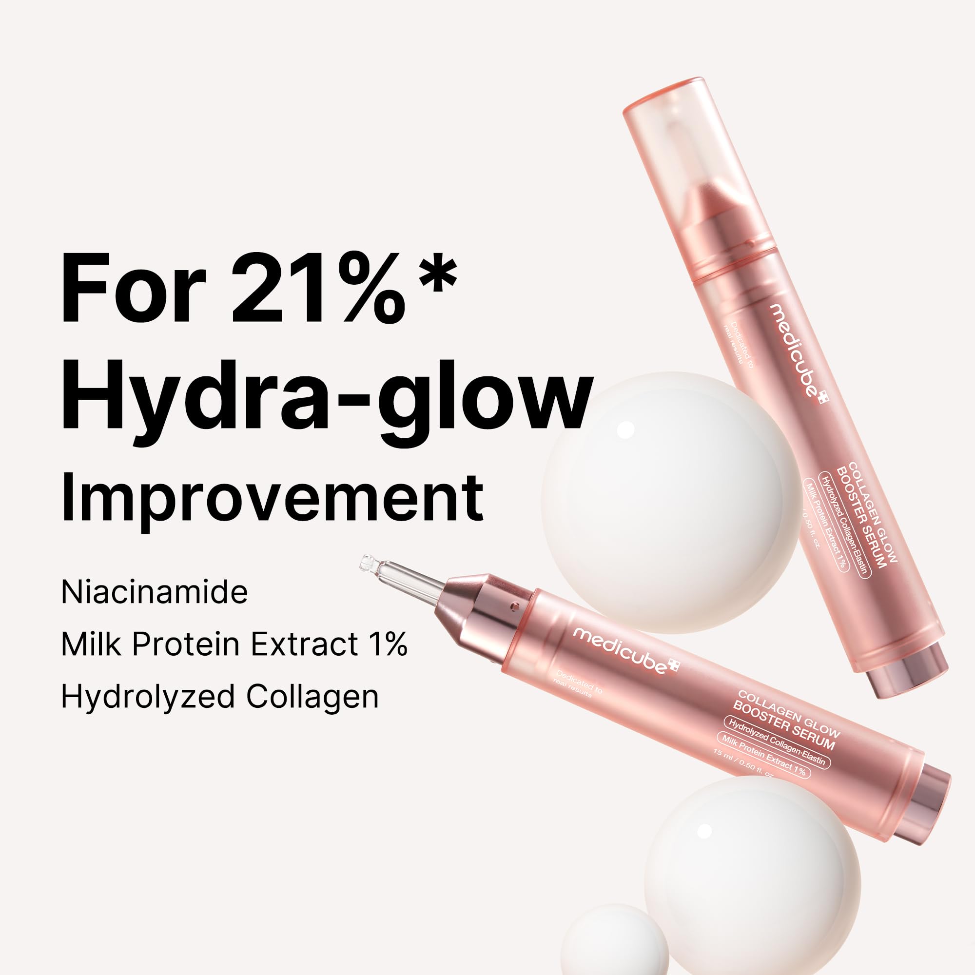 medicube aplicación en rostro y cuello para hidratación rápida