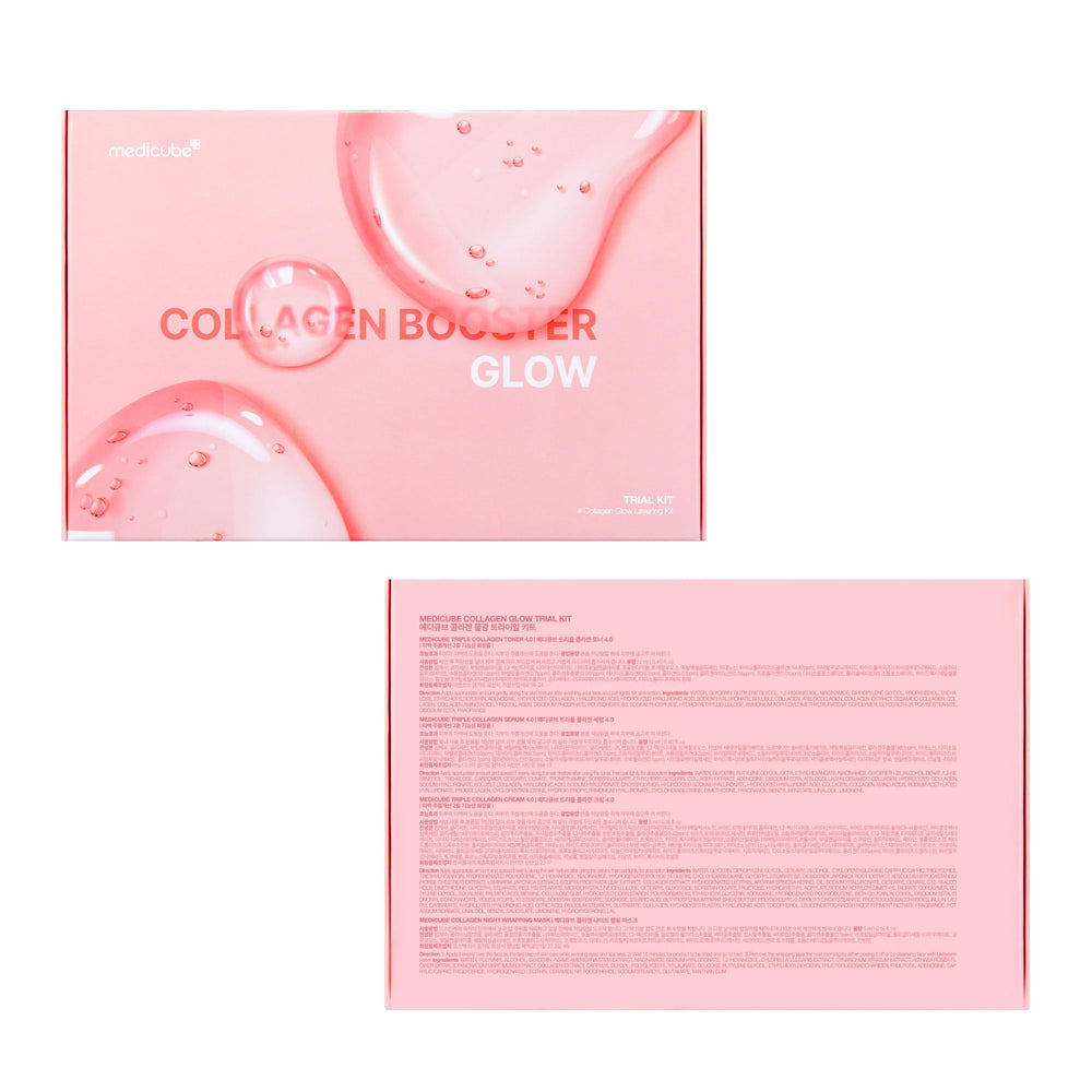 medicube rutina de baño con kit dispuesto mostrando uso diario y estética ordenada