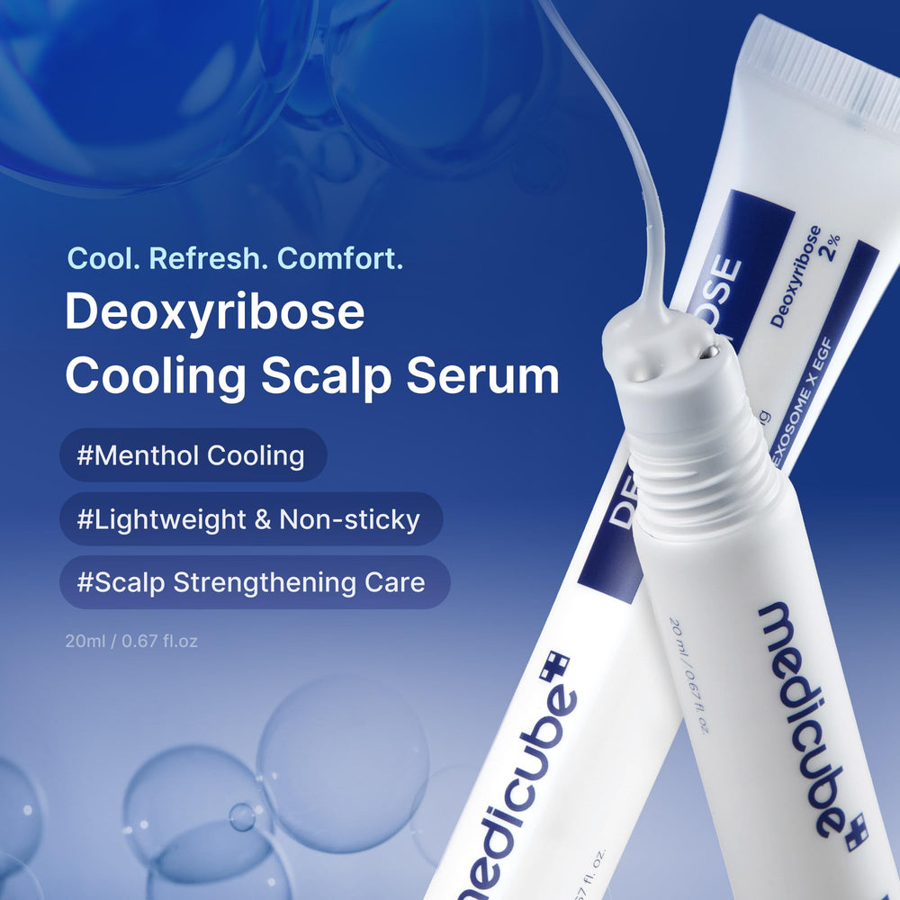 medicube aplicador con tres bolas distribuyendo sérum uniformemente