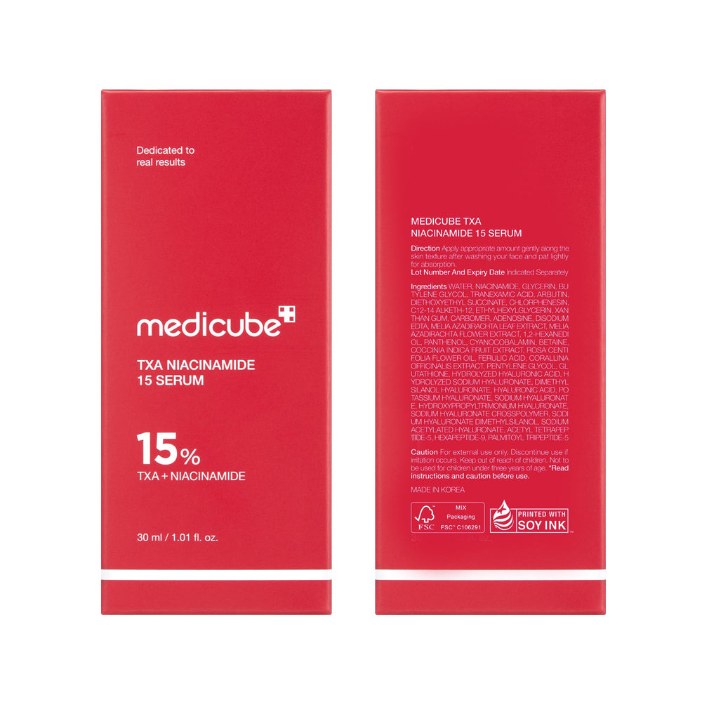 medicube sérum integrado en rutina diaria junto a crema hidratante
